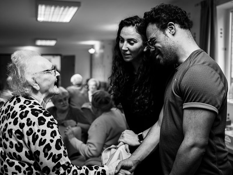 New Vibes DJ at residential care home. Photo by Simon Peter Green