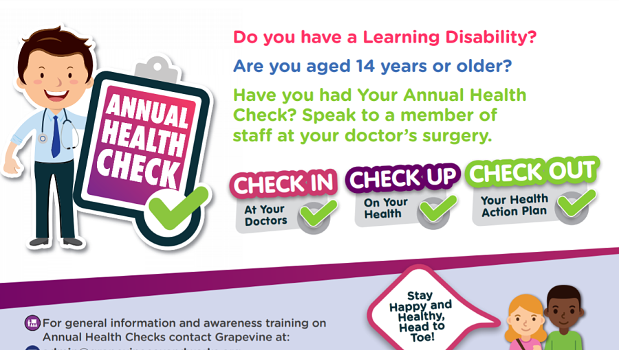 Annual Health Check campaign poster